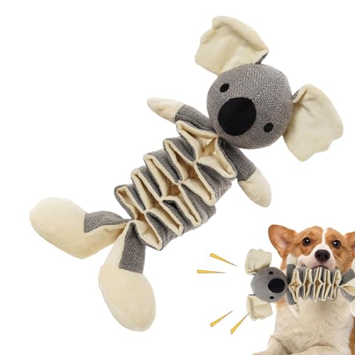 Gkumgwo Plüsch-Kauspielzeug für Hunde, interaktives Quietsch-Reinigungsspielzeug, niedliches lustiges Plüsch-Hundespielzeug, quietschendes Kauspielzeug für Hunde mit zerknittertem Papier für Welpen, von Gkumgwo