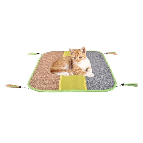 Gkumgwo Sisalmatte für Katzen, Natursisal-Kratzmatte, horizontale Kratzmatte, multifunktionaler Bodenmöbelschutz mit Seil für Sofa und Zuhause von Gkumgwo