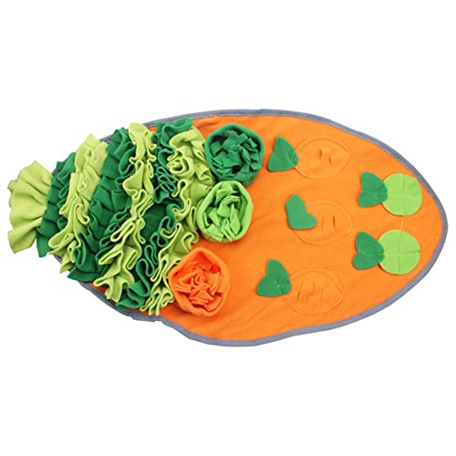 Glanhbnol Spielzeug-Schnüffelmatte, gefüllt für Heuspender, Karotten, interaktives Kauen, Stressabbau, Verbesserung für Heilung von Glanhbnol