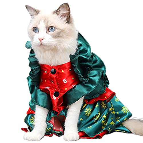 Glanhbnol Hundekostüm Weihnachtskleid Bequemes Weihnachtsoutfit Cosplay Dekoration Partykostüme von Glanhbnol