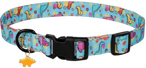 Verstellbares, weiches Polyester-Hundehalsband: mit einem niedlichen und bezaubernden speziellen Design, perfekt für kleine, mittelgroße und große Hunde. Langlebig, bequem und ideal für den täglichen von Glanhook