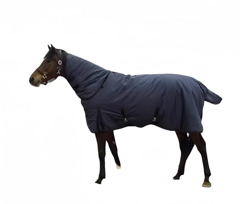 Advanced Horse Rugs Winterkollektion: Robuste Haltbarkeit trifft auf behagliche Wärme in unseren Wasser- und winddichten Decken(Black,(165cm Rückenlänge)) von Glenmi