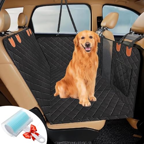 Beseitigen Sie Haare und Schmutz mit einem Wasserdichten Autositzbezug for Hunde - Geeignet for alle Fahrzeugtypen(Black) von Glenmi