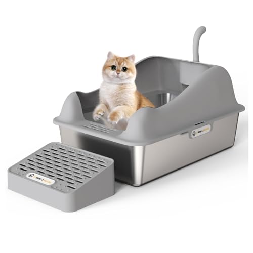 Katzentoilette XLarge: Ideal for größere oder mehrere Katzen mit mehr Platzbedarf von Glenmi