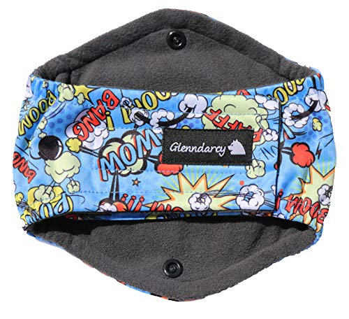 Glenndarcy Diamant multidirektionalen Hund Bauchband - Urin Inkontinenz - Kaboom Medium and 2 Washable Pads von Glenndarcy