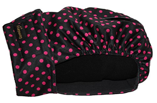 Glenndarcy Weibliche Hundehosen - Waschbar - Black Pink Dots XL Pants only von Glenndarcy