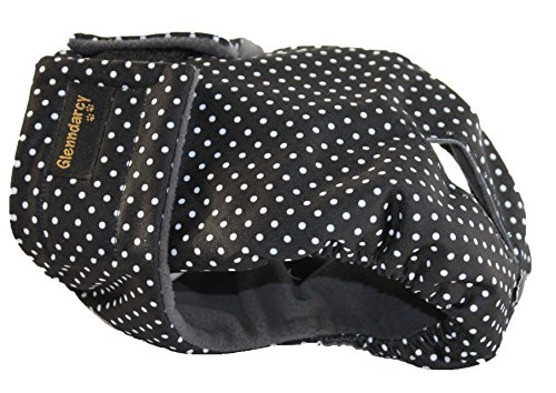 Glenndarcy Weibliche Hundewindel - Wasserdichtes Stoff - Dotty Black Medium Long Pants & 2 Washable Pads von Glenndarcy