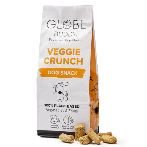 Globe Buddy Veggie Crunch | Vegane Hundeleckerlis aus Gemüse & Früchten | Die nachhaltige Wahl | Getreidefrei | Ohne künstliche Zusätze | 200 g von Globe Buddy