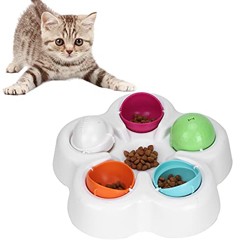 Glomora Haustier-Puzzle-Spielzeug, langsamer Fressnapf, Anti-Choke-Futterspender für Katzen und Hunde, Kleiner lustiger interaktiver Futterspender von Glomora