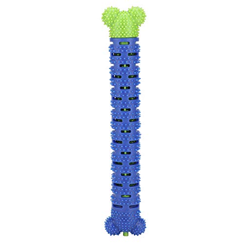 Glomora Pet Molar Tooth Cleaner Brushing Stick Reinigungsmittel Toy Dogs Blue Green Silicone von Glomora