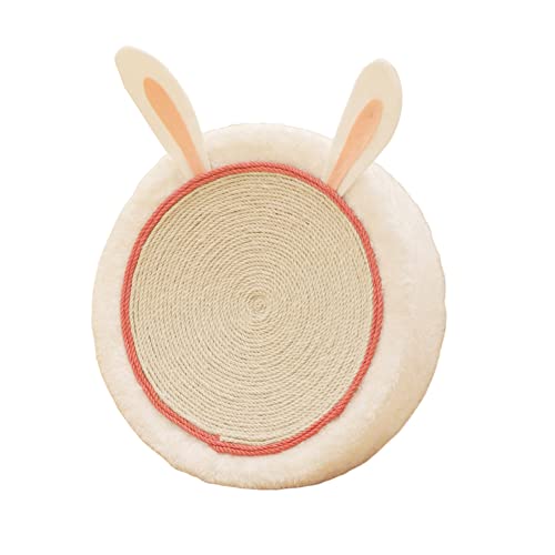 Glorlliant 39 cm Rabbit Kratzbaum rund aus Sisal für Katzen, Kratzbaum mit Krallenschutz, Möbelschutz, Trainingsspielzeug für Katzen von Glorlliant