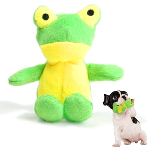 Glory To Dog TinyToy Grüner Frosch Plüsch Hundespielzeug für Welpen und kleine Hunde von Glory To Dog