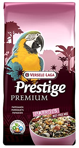 VERSELE-LAGA – Prestige Premium Papageien – Angereicherte, vollständige und abwechslungsreiche nussfreie Samenmischung für Papageien – 15 kg von Versele-Laga