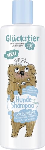 Glückstier Hundeshampoo parfümfrei 250 ml, für Welpen und Sensible Hundenasen (1 St.) von Glückstier