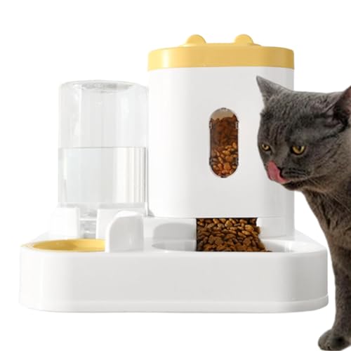 Automatischer Futterspender für Haustiere, automatischer Futterspender für Katzen und Wasser | Multifunktionaler Tierfutterspender, Katzenfutterspender,Cat Auto Feeder Praktischer Katzenwasser-Futters von Glugahrif