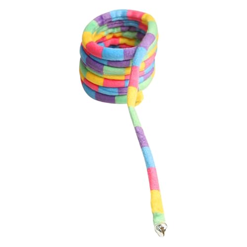 Glugahrif Katzenspielzeugfedern, Cat Spiral Spring Toy - Elastic Plüsch interaktives Spiralkatze Spielzeug | Elastisches bequemes farbiges beißendes interaktives Spiel von Glugahrif