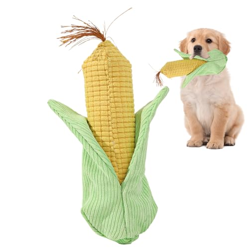 Glugahrif Quietschende Hundespielzeuge | Plüschiger Beißmais Für Welpen & Haustiere | Knisterndes Beißfestes Spielzeug Zur Haustierunterhaltung Drinnen & Draußen Glugahrif Quietschende Hundespielzeuge | Plüschiger Beißmais Für Welpen & Haustiere | Knisterndes Beißfestes Spielzeug Zur Haustierunterhaltung Drinnen & Draußen von Glugahrif