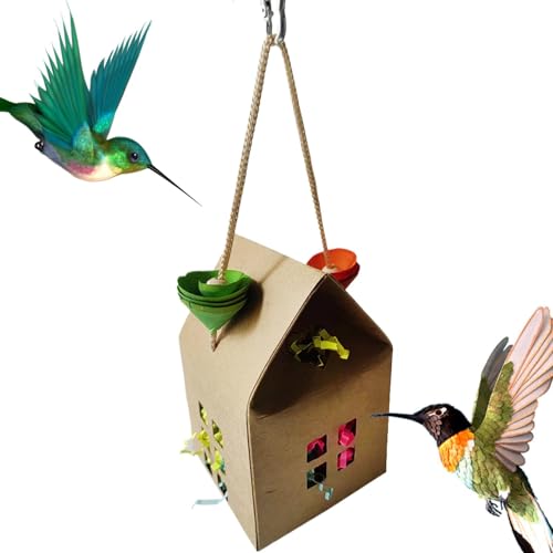 Glugahrif Vogelfutterspielzeug, Vogelkäfigspielzeug - versorgungsschachtel Hangable Toys,Einzigartige Lovebird Cage Accessoires Shedding Paper für Cockatiel, Wellensittich, von Glugahrif