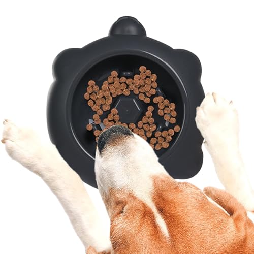 Haustier Slow Food Bowl, Anti-Choking Pet Bowl - Gesunde Ernährung Diet Hund Bowl | Anti-Choking Healthy Eating Diät Katzenplatte langsame Essschale für Welpen von Glugahrif