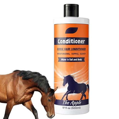 Horse Mane und Tail Shampoo, Mähne Shampoo, Deep Nourishing Tail and Mane Shampoo 500ml Conditioner, Pferdepflegezubehör, Mantelreiniger -Duschgel zum Reinigen und Konditionieren von Glugahrif