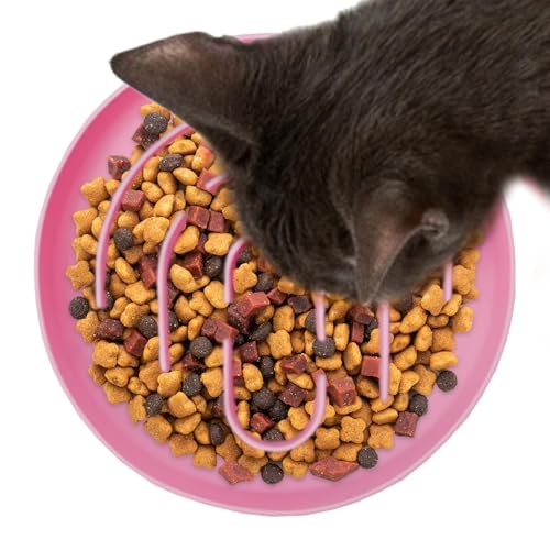 Hund Katze Slow Feeder Napf | Für Trocken- Und Nassfutter Verlangsamter Fressnapf Für Welpen,Silikon Futterhalter Mit Runder Schale Für Gesündere Ernährung Innen- Und Außenbereich Hund Katze Slow Feeder Napf | Für Trocken- Und Nassfutter Verlangsamter Fressnapf Für Welpen,Silikon Futterhalter Mit Runder Schale Für Gesündere Ernährung Innen- Und Außenbereich von Glugahrif
