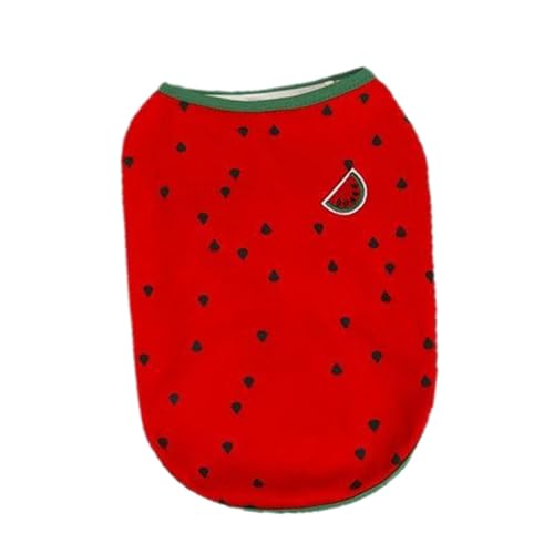 Hunde Sommerkleidung, kleines Hundehirt | Welpen Sommerkleidung | Süße einzigartige Hundekatze Hemd, Wassermelon Ananas Kätzchen Kleidung, atmungsaktives Haustier -Outfit für Hunde Katzen Welpen von Glugahrif