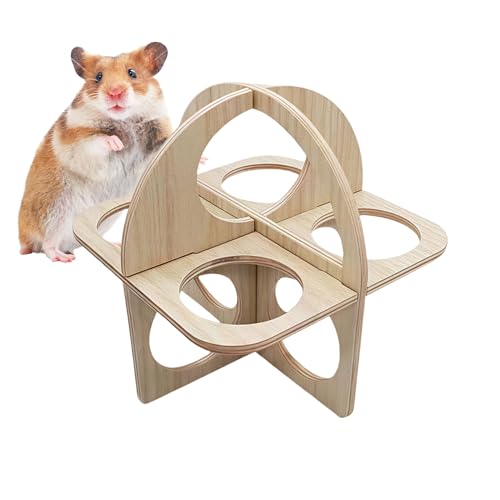 Kleintierhaus | Hamster Spielzeug Versteck - Nagetierhaus Aus Holz Mit Schlafplatz & Spielbereich Für Hamster Frettchen Goldhamster Unterwegs Und Draußen Kleintierhaus | Hamster Spielzeug Versteck - Nagetierhaus Aus Holz Mit Schlafplatz & Spielbereich Für Hamster Frettchen Goldhamster Unterwegs Und Draußen von Glugahrif