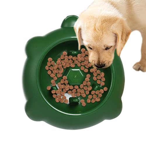 Langsame Fütterungshundschüssel, Hundeberken langsame Feeder, Langsamer Lebensmittelfutter für Innenkatzen Fett Haustiere, Anti-Choking Healthy Eating Diät Katzenplatte langsame Essschale für Welpen von Glugahrif