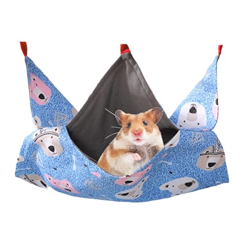 Gmokluytw Hamster -Hängemattenbett, kleines Tierbett - Warmes Plüschfrettchen -Hängematte - Chinchillas Accessoires, bequemes Haustierbett für, Eichhörnchen, Zuckergleiter von Gmokluytw