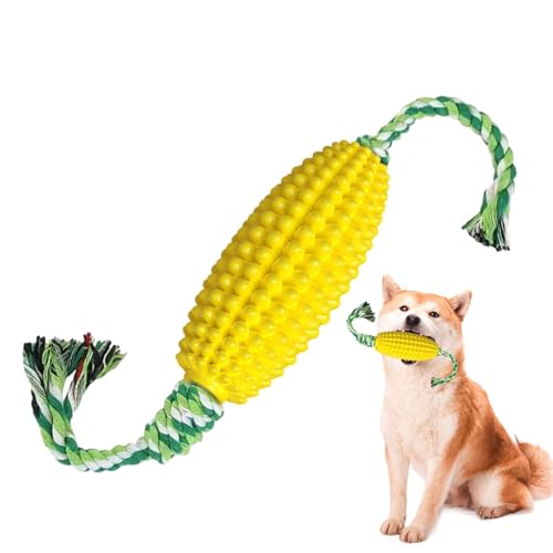 Gmokluytw Kauspielzeug für Welpen zum Zahnen, Corn Dog Toy - Lustiges Zahnspielzeug für Hunde, interaktives Hundespielzeug,Verschleißfestes Kauspielzeug für große Hunde, Hunde-Mais-Beißstab für von Gmokluytw