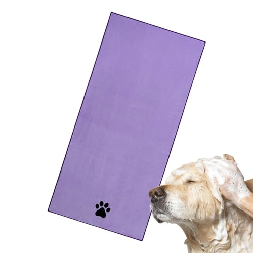 Gmokluytw Saugfähiges Handtuch für Haustiere, Badetuch für Haustiere,13,7 x 29,5 Zoll Hundehandtuch | Saugfähiges Duschtuch, Mikrofaser-Pflegetuch, Pfoten-Hunde-Trockentuch für große, mittlere oder von Gmokluytw