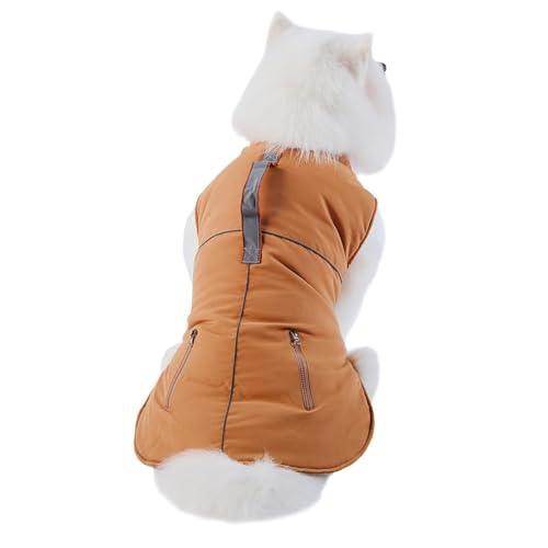 Gmokluytw Wintermantel für Hunde, Mäntel für Hunde - Rollkragenjacke Hundepyjama Warmer Hundemantel - Hundekleidung, Wintermantel aus Baumwolle, Hundejacke, Mäntel für kaltes Wetter, Welpen-Outfits, von Gmokluytw