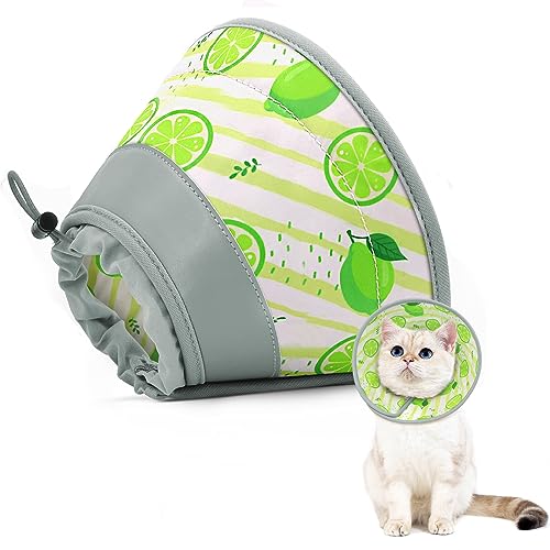 GoGoPaw Katzenkegel, verstellbares Katzenkegelhalsband, weich, um Lecken zu stoppen, faltbar, niedliche Katzenkegel-Alternative, wasserabweisender Halskegel für Katzen, leichtes Katzenhalsband für von GoGoPaw