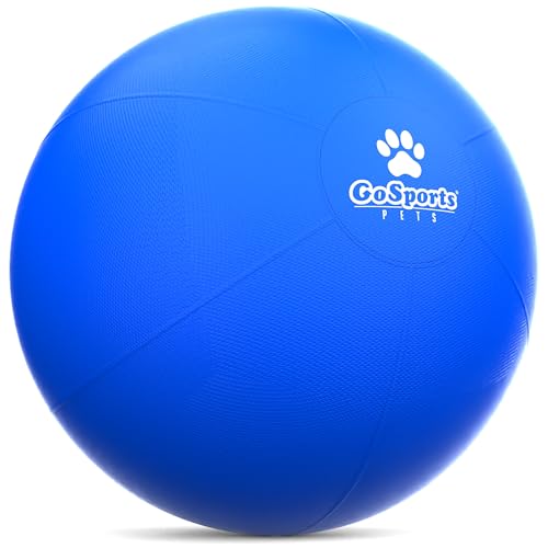 GoSports Pets Herding Ball für Hunde – 63,5 cm Hundespielzeugball mit bissfester Abdeckung für mittelgroße bis große Hunde von GoSports