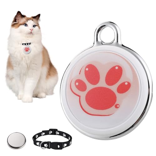 Gobesty Mini GPS Katzentracker Hundetracker Haustier Tracker für Katzen Hund Tracker ohne monatliche Gebühren Echtzeit Standortverfolgung Wasserdicht Katze Tracker GPS Halsband für Haustiere von Gobesty