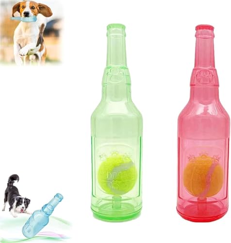 Crunchnplay Flaschenspielzeug, Zentric Shop, Flaschenspielzeug für Hunde, Flaschen-Kauspielzeug für Hunde, Kunststoff-Flaschenspielzeug für Hunde, Zentric Crunchnplay Flaschenspielzeug, von Godemmio