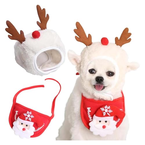 Entzückender Weihnachtsbaum-Hut, Bommelmütze, Sellerie, Haustiere, Weihnachtsmannmütze, Weihnachtsmannmütze, lustige, weiche Haustiermütze für Hunde, Weihnachtsfeier, Plüsch-Kopfbedeckung, Zubehör, von Godemmio