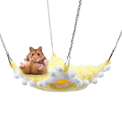 Gofeibao Hängematte Meerschweinchen Meerschweinchen Hängematten Kaninchenbetten Für Innenräume Hamster-Hängematte Meerschweinchen-Hängematte Yelow,L von Gofeibao