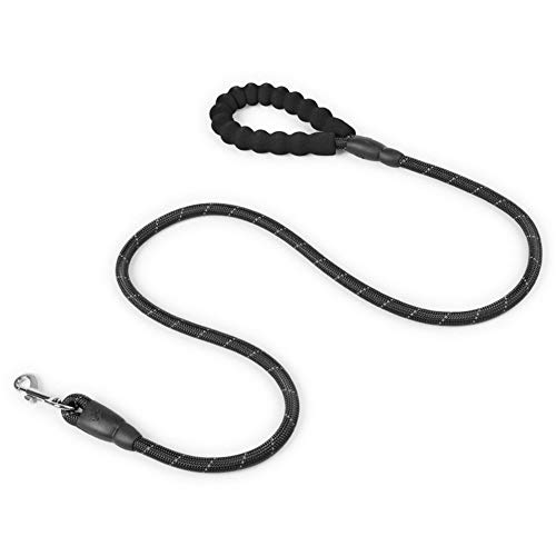 Gofeibao Hunde Leine Laufleine Für Hunde Anti-Pull-Hundeleine Hund führt Rutschseil Lange Hundeleine Hundeleine bequem Leine für große Hunde Dog Slip Lead black-a von Gofeibao