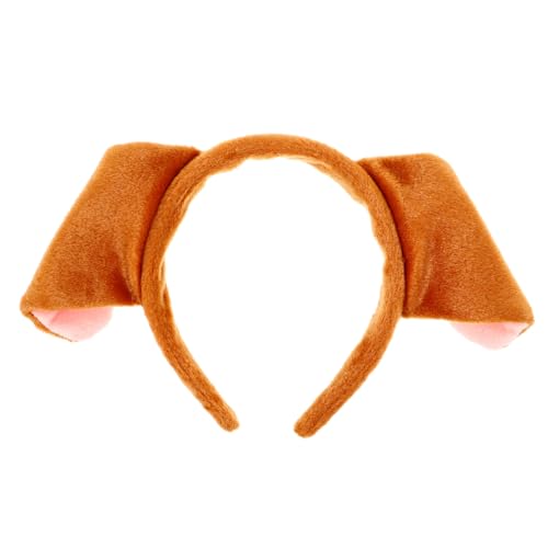 Gogogmee 1stk Welpen Stirnband Braune Hundeohren Welpe Hundeohren Stirnband Erwachsener Fuchsohren Welpenohren Hundeohren Und Haarreifen Für Tierohren Hundeohren Cosplay Fell Stoff von Gogogmee