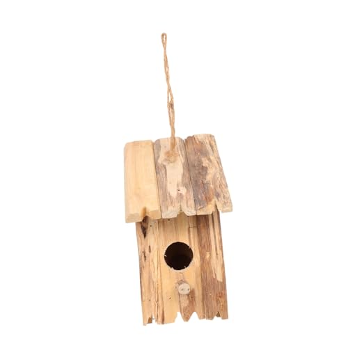 Gogogmee Vogelhaus Aus Holz Handgefertigtes Futterhaus Für Vögel Schlafnest Für Wildvögel Wetterfestes Und Robustes Design Ideal Für Balkon Und Garten von Gogogmee