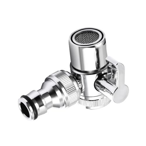 Gogogmee Adapter Von Wasserhahn Auf Schlauch Tragbarer Geschirrspüler-Wasserhahn-Adapter Spülbecken-Adapter Für Waschmaschine Kupfermaterial Einfach Einzustellen von Gogogmee