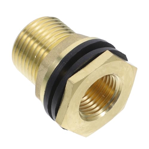 Gogogmee Wassertankanschluss Adapter Für Garten Und Wassersysteme Innengewinde Und Außengewinde Bulkhead Connector Für Schläuche von Gogogmee