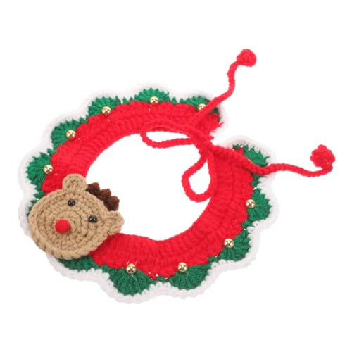 Gogogmee Weihnachten Kleidung weihnachtsbekleidung weinachtendecor Weihnachts Kleidung cat Accessories Katzenschal schöner Haustierschal dekorativer Haustierschal Milch Baumwolle von Gogogmee