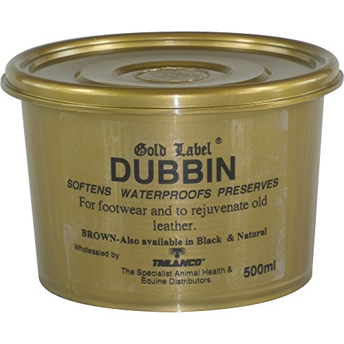 Gold Label Lederfett Pferde/Stall, Reihe, Arztausstattung, braun, 500 g von Gold Label