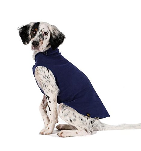 Gold Paw Hundemantel, Stretch-Fleece, Marineblau, Größe 37 von Gold Paw