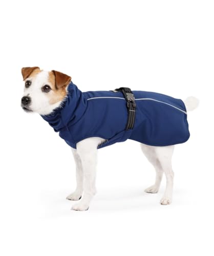 Goldpaw Hundemantel für den Winter, isolierte Haustierjacke für kaltes Wetter, verstellbare Passform und stilvolle Hundeoberbekleidung, Marineblau, Größe 24 von Gold Paw