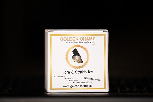 Golden Champ Horn- & Strahlvlies | 10 Stück | Hornpad Pferd gegen Strahlfäule, Risse & Hohlwände | Antibakteriell mit Alumen & Glycerin | Hufpflege für gesunde Pferdehufe Golden Champ Horn- & Strahlvlies | 10 Stück | Hornpad Pferd gegen Strahlfäule, Risse & Hohlwände | Antibakteriell mit Alumen & Glycerin | Hufpflege für gesunde Pferdehufe von Golden Champ - Goldrichtig