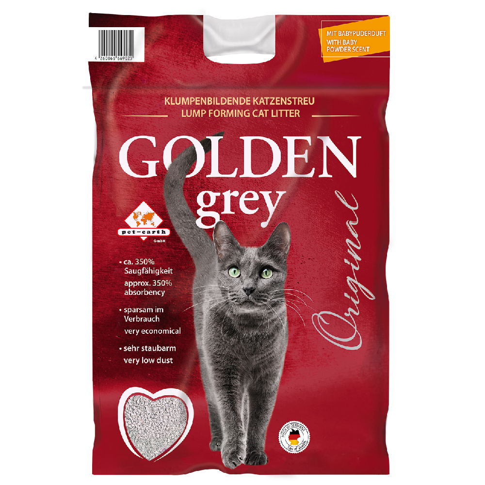 Golden Grey Katzenstreu - Sparpaket 2 x 14 kg von Golden