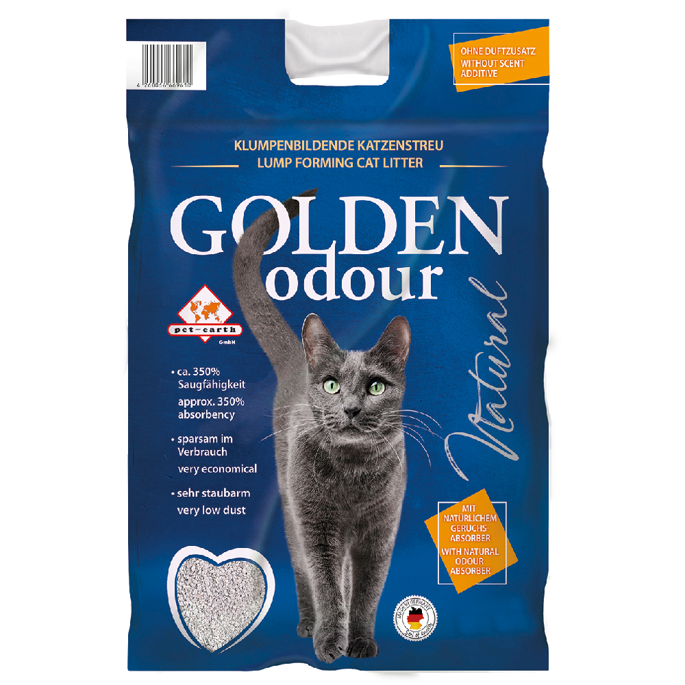 Golden Odour Natural Katzenstreu - 14 kg von Golden